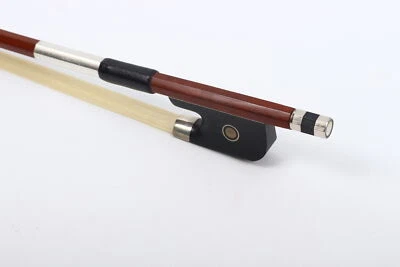 Handmade Cello Bow Brazilwood Ebony Frog Natural Horse Hair with Pearl Inlay - Image 1 of 4