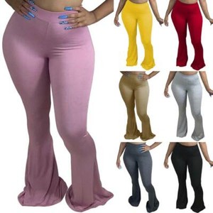 Stretch Plus Size Pants Flared for 