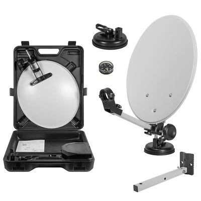 Digitale Camping SAT Spiegel Koffer Mobile Anlage Saugfuss UHD HD HDTV 4K mini  - Bild 1 von 4