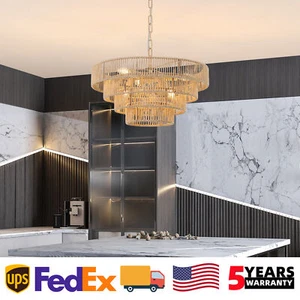 20'' 6 Light Pendant Boho Hand Woven Ceiling Chandelier Kitchen Island Fixture - Picture 1 of 13