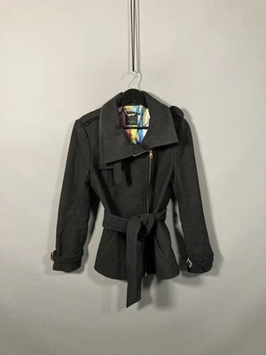 TED BAKER WOOL BLEND Jacket - Size UK10 - Black - Great Condition - Women’s - Изображение 1 из 4