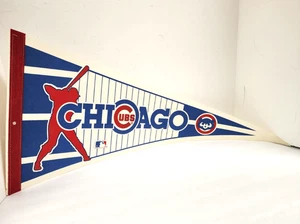 Vintage CHICAGO CUBS 12"x30" Felt  Baseball Pennant - Picture 1 of 1