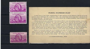 'FLORIDA' STATEHOOD STAMP CENTENNIAL 1845-1945 TO WILMERDING PA - Picture 1 of 3
