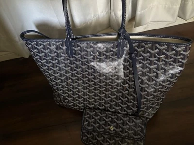 Authentic Goyard St Louis PM Navy Blue - Image 1 of 4