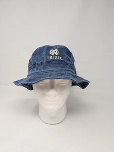 Notre Dame irischer Fischerhut 90er Herren L 100% Baumwolle jeansblau Ausrüstung für Sport - Bild 1 von 6