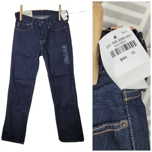 NEW Abercrombie & Fitch Kids Size 12 Classic Straight Denim Jeans Dark Wash Boys - Picture 1 of 10