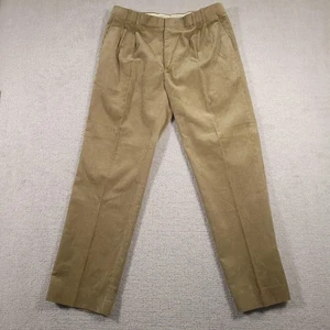 Eddie Bauer Pants Mens 38x32 Tan Corduroy Pleated Outdoor Classic Fit - Picture 1 of 14