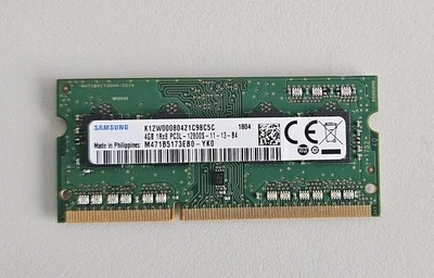 RAM Samsung 4GB DDR3L SO-DIMM PC3L-12800S 1600MHz Laptop Notebook - Immagine 1 di 2