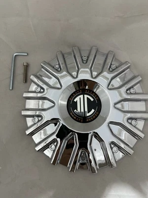 2 Crave Alloys II DC Chrome Wheel Center Cap 252S193 with Installation Screw - Image 1 of 4