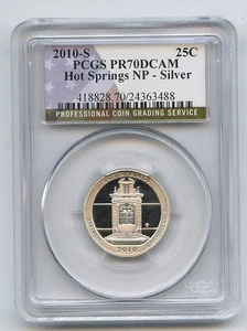 2010 S 25C Silver Hot Springs Quarter PCGS PR70DCAM - Picture 1 of 1