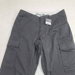 Eddie Bauer Cargo Pants Legendwash Mens 34x34 Gray Classic Fit Cotton Work NWT - Picture 1 of 14