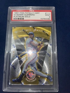 1997 VLADIMIR GUERRERO Pinnacle totalmente certificato platino ORO #111 #/30 PSA 9 - Foto 1 di 2