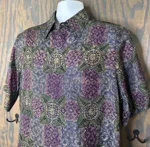 Camisa De Colección Para Hombres L Tirta Adji Tradicional Indonesia Forrada a Mano Usada en Excelente Condición - Imagen 1 de 9