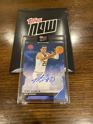 2021 BOWMAN NEXT TOPPS NOW BASKETBALL AUTO CARD /49 PATRICK BALDWIN JR #5B - Image 1 of 3