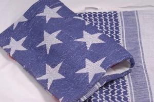 Rothco Shemagh Red/White/Blue Star Military Lightweight Tactical Scarf Head Wrap - Picture 1 of 4
