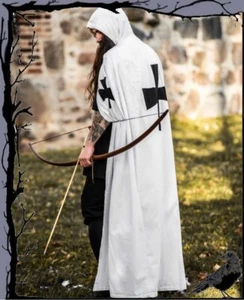 Capa Cruzada Medieval - Cruzado Templario Waltram Leonardo Carbone - Imagen 1 de 2