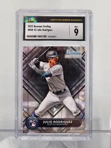 2022 Bowman Sterling - Rookies Julio Rodriguez #BSR-32 (RC), CGC  9 - Picture 1 of 2