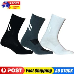 Outdoor Night Riding Running Reflective Lycra Socks Bicycle Fitness Sports Socks - Picture 1 of 15
