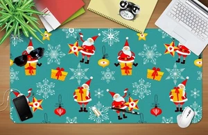 3D Santa Claus Gift Star Snow G742 Christmas Non-slip Desk Mat Keyboard Pad Amy - Bild 1 von 7