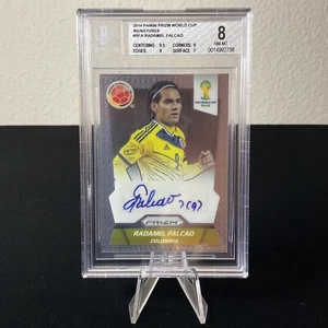 2014 Panini Prizm World Cup Radamel Falcao Signature Auto #SFA BGS 8 - Picture 1 of 5