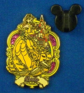Belle Beauty & Beast Castle 12 Months of Magic Glitter Rose OC Disney Pin # 9028 - Picture 1 of 5