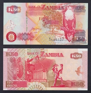 Billete Zambia 50 KWACHA 2001 P.-37C FDS/UNC - Imagen 1 de 1