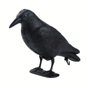 Plastic Simulation Crows Garden Deco Statue Hunting Protect Bait Decor - Picture 1 of 12