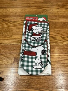 Peanuts Küchenset Mini Mitt und Küchentuch Set Weihnachten Silvester Snoopy - Bild 1 von 6