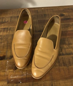 Everlane Womens Loafers Flats 8.5 Camel Round Toe Leather - Picture 1 of 6
