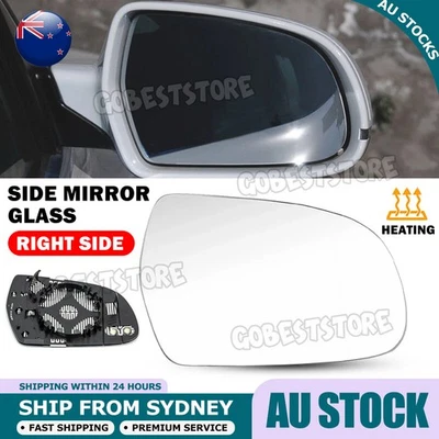 Right Side mirror glass Heated Plate for Audi A3 11-13 S4 A4 10-16 A5/S5 10-17 - image 1 of 4