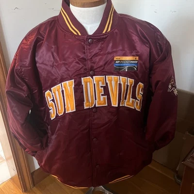 CHAQUETA ARIZONA STATE SUN DEVILS HOMBRE’S L STARTER NUEVA CON ETIQUETAS Foto 1 de 4