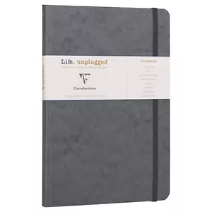 New | Clairefontaine | Age Bag Roadbook | Lined | A5 | Grey | 64 Sheets | - Picture 1 of 1