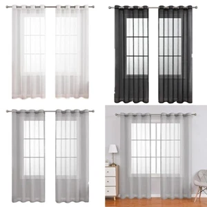 Sleek Design Imitation Linen Semi Blackout Curtains for Modern Homeowners - Picture 1 of 6
