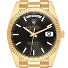 Rolex President Day-date 40 Black Dial Yellow Gold Mens Watch 228238