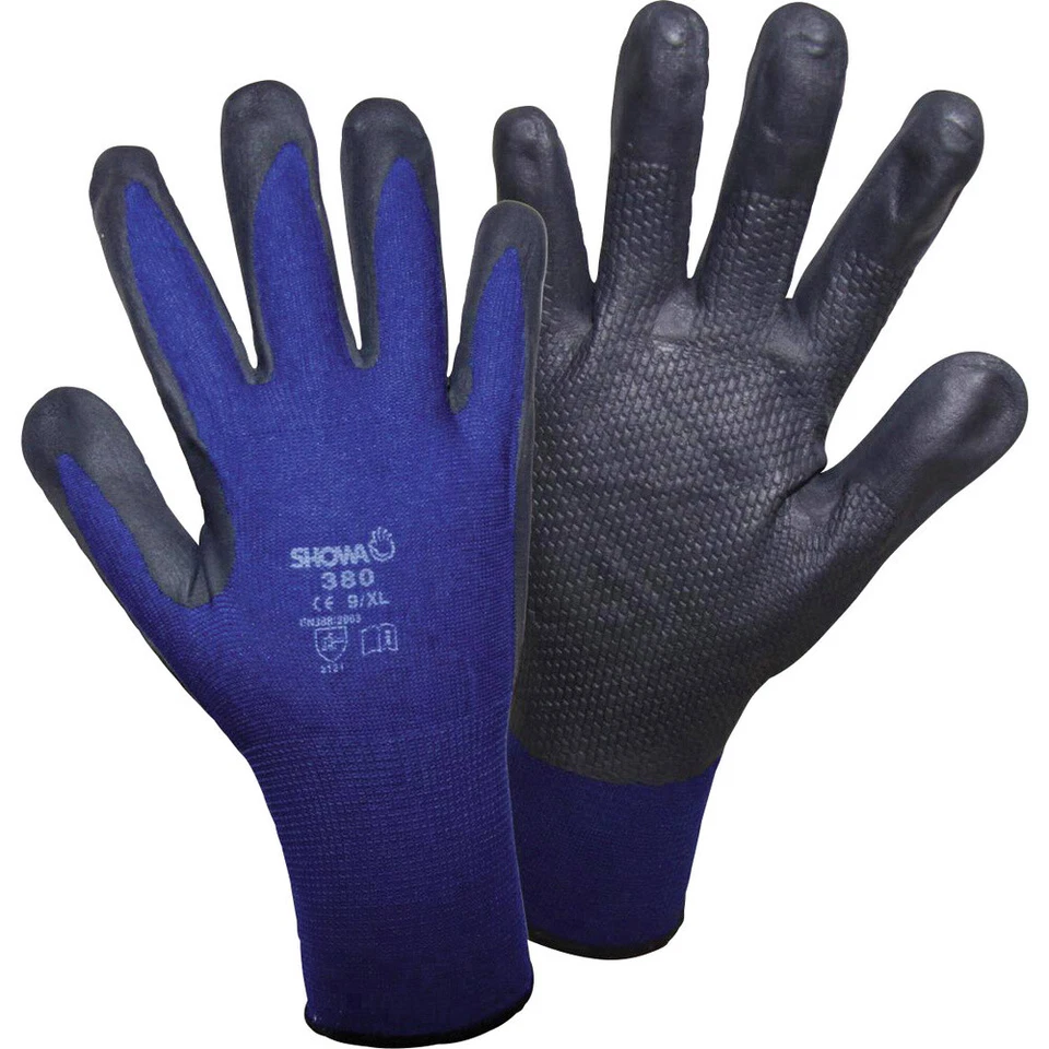 Showa 1163-7 380 NBR Nylon Arbeitshandschuh Größe (Handschuhe): 7, M EN 388  ... - Bild 1 von 1
