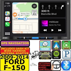 2009-14 FORD F150 GPS NAV APPLE CARPLAY ANDROID AUTO BLUETOOTH CAR RADIO STEREO - Picture 1 of 11