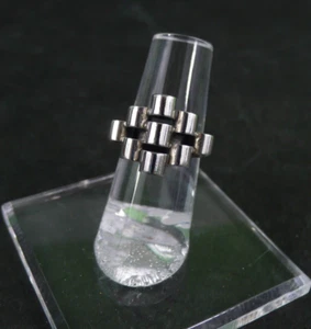 ERIK GRANIT 5.1 Grams STERLING SILVER MODERNIST RING SIZE 5 FINLAND - Picture 1 of 4