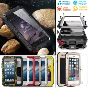 Custodia antiurto gorilla metallo alluminio estremo vetro temperato per serie iPhone - Foto 1 di 15