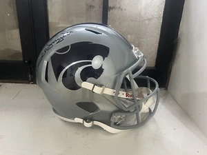 KANSAS STATE WILDCATS BILL SNYDER SIGNED HELMET BECKETT AUTHENTIC BAS COA - Picture 1 of 3