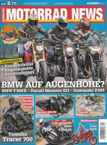 MN2004 + Vergleich BMW F 900 R vs. DUCATI Monster 821 vs. KAWASAKI Z 900 - Bild 1 von 1