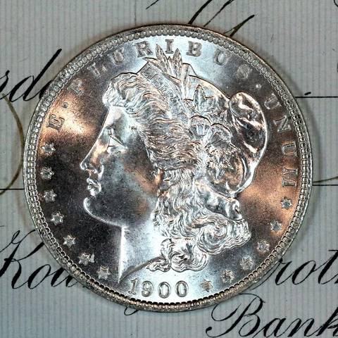 * 1900-O * CHOICE to GEM BU MS MORGAN SILVER DOLLAR * FROM ORIGINAL BANK BAG * Cover