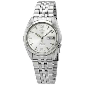 Seiko 5 Automatic Silver Dial Stainless Steel Case 38mm Band SNK385K1 Mens Watch - Picture 1 of 6