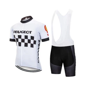 Retro Peugeot Radtrikot und Trägerhose Radsport Trägerhose Fahrradtrikot - Bild 1 von 7