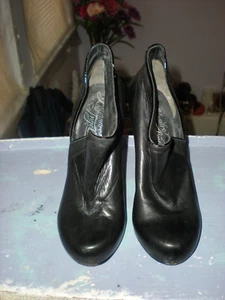 Alejandro Ingelmo Vero Cuoio BLACK SZ 36 ANKLE BOOTIE HEELS - Picture 1 of 9