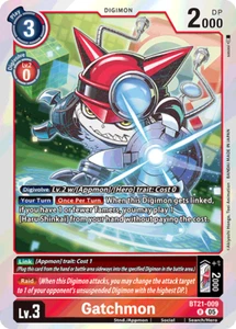 Gatchmon BT21-009 Rare NM World Convergence Digimon TCG - Bild 1 von 1