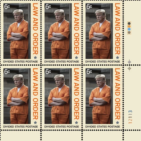 Trump - The "Law And Order" President - (Artistamp, Faux Postage, Cinderella) Cover