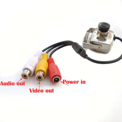 Mini 6LED CMOS 420TVL 800TVL 3.6MM Audio Video IR Home Security CCTV Camera - Image 1 of 4