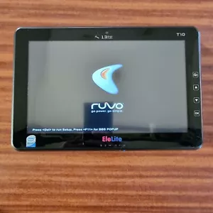 Ruvo EleLite T10 TabletPc, Intel Atom, 10"1' , NO HDD, TESTED TO BIOS ONLY (63) - Picture 1 of 24