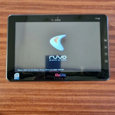 Ruvo EleLite T10 TabletPc, Intel Atom, 10"1' , NO HDD, TESTED TO BIOS ONLY (63) - Image 1 of 4
