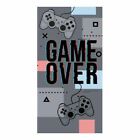 Game Over Large Towel Children's Cotton Beach Bath Pool Grey Console Controllers